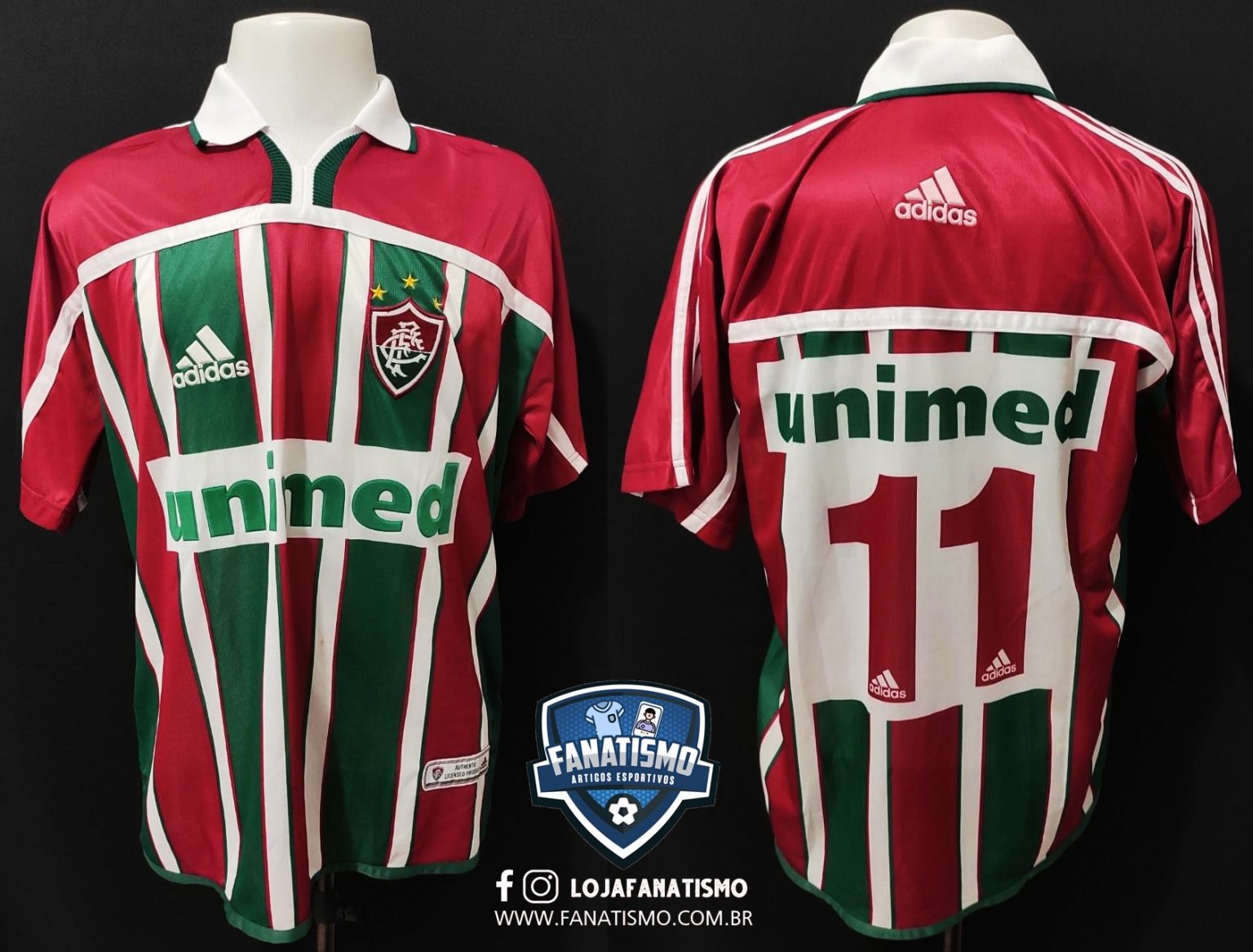 Camisa Do Fluminense Oficial I Adidas Rom Rio Gg Fanatismo