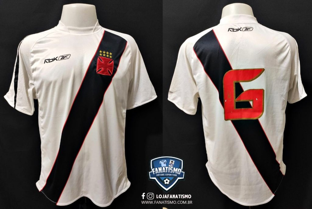 Camisa Do Vasco Oficial II Reebok 2006 2007 6 Usada Em Jogo G Fanatismo