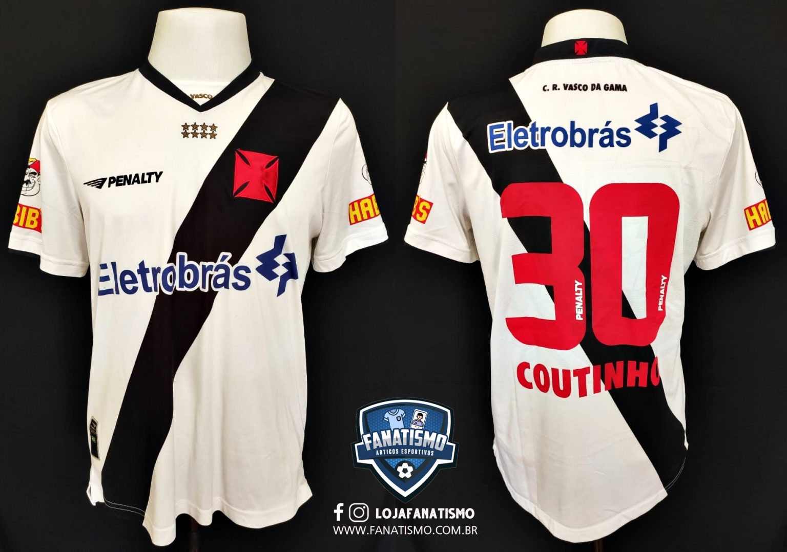 Camisa Do Vasco Oficial Ii Penalty Phillippe Coutinho Usada Em