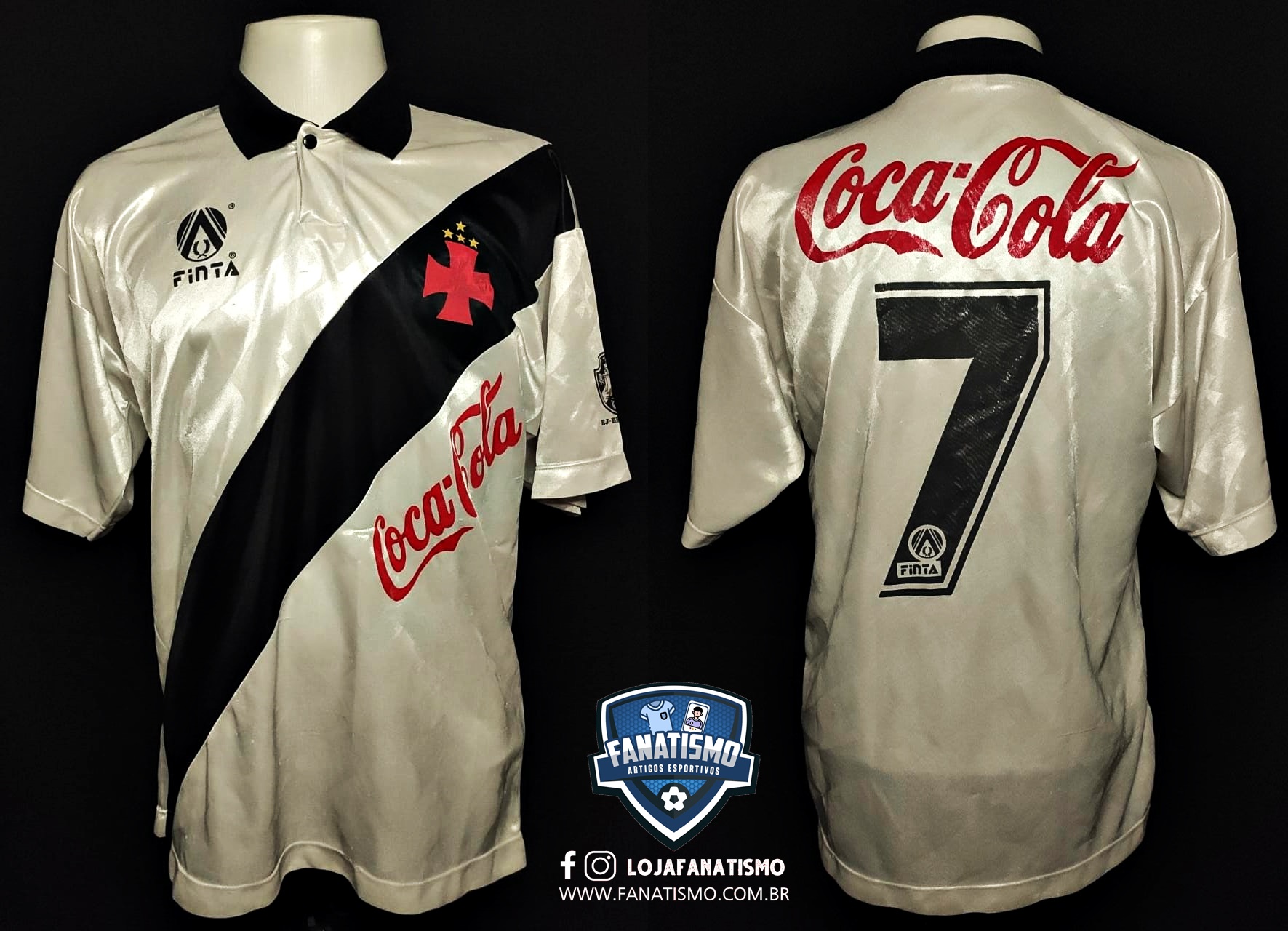 Camisa Do Vasco Oficial II Finta 1994 7 Valdir Bigode G Fanatismo