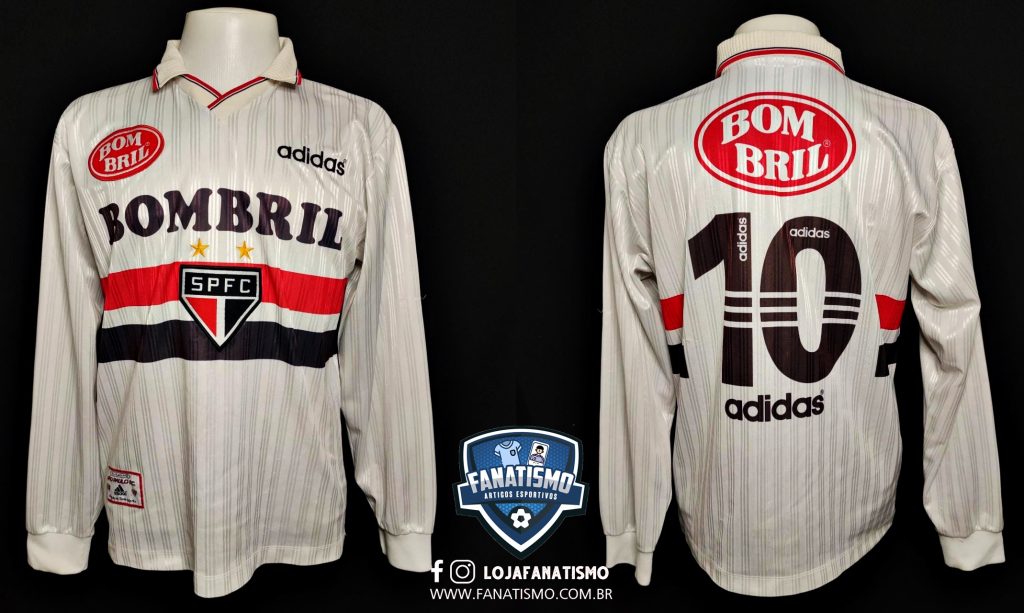 Camisa do São Paulo Oficial I Manga Longa Adidas 1998 10 M Fanatismo