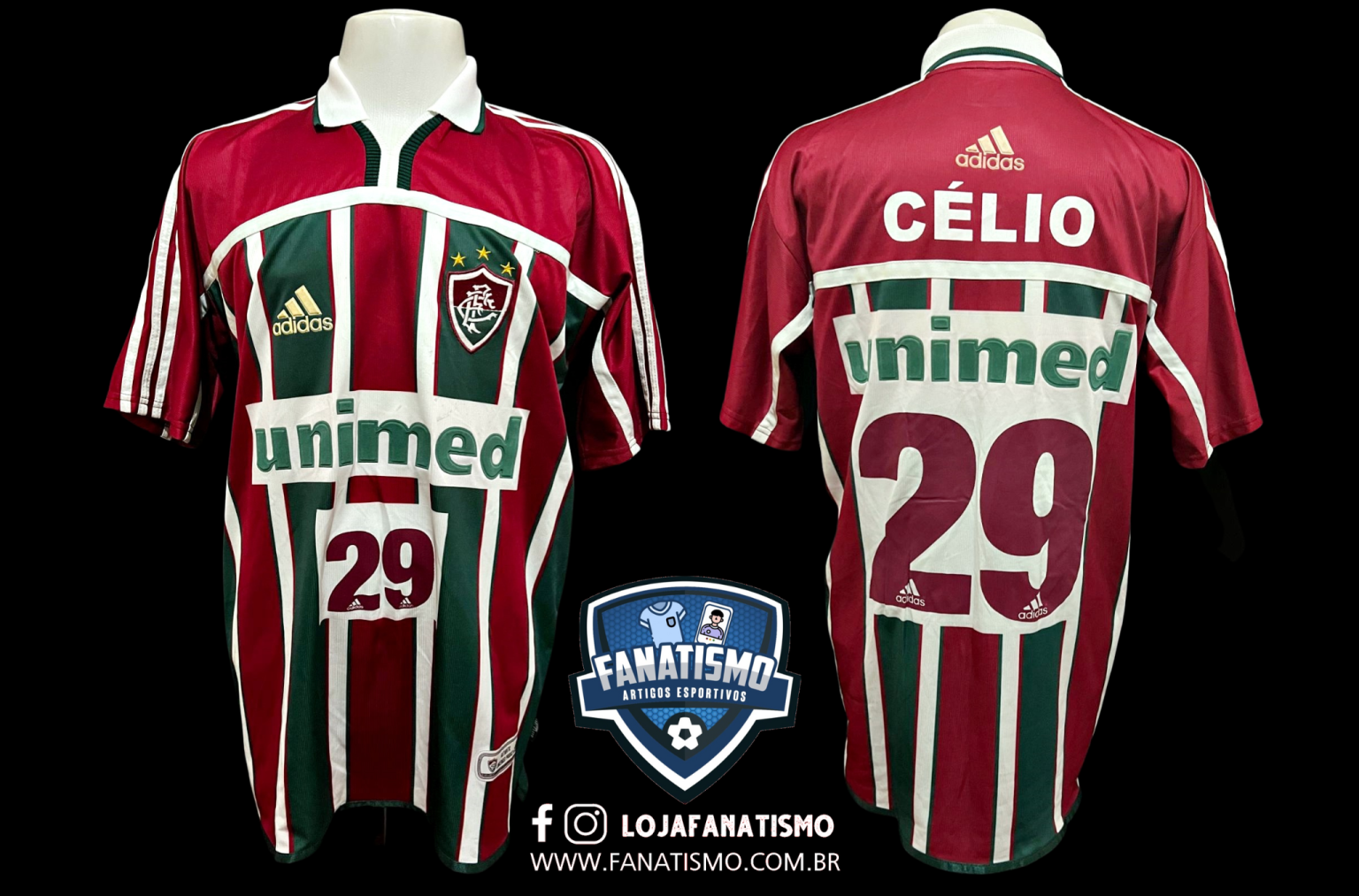 Camisa Do Fluminense Oficial I Adidas C Lio Usada Em Jogo G