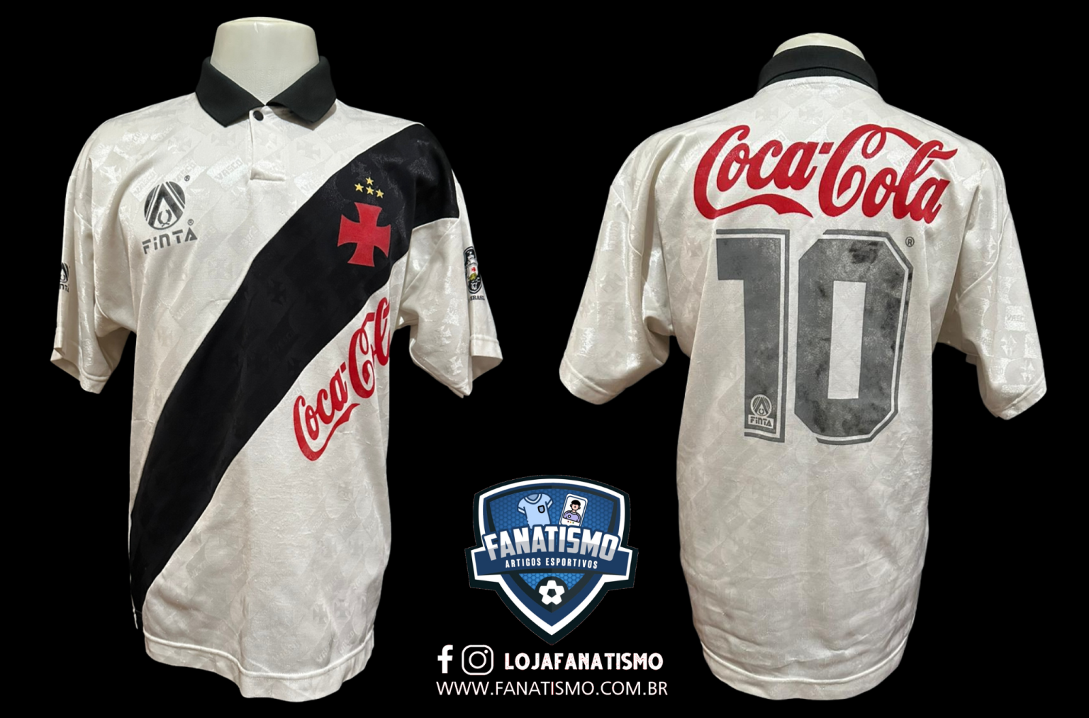 Camisa Do Vasco Oficial II Finta 1994 10 Bismarck G Fanatismo