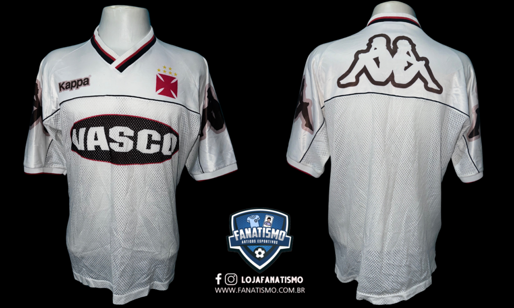 Camisa Do Vasco Oficial Treino Branca Kappa 1998 GG Fanatismo