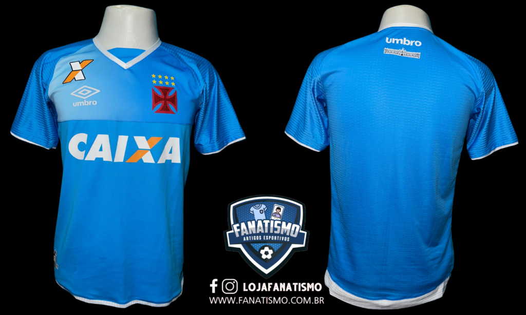 Camisa do Vasco Oficial Goleiro Azul Celeste Umbro 2017 S Nº P Fanatismo