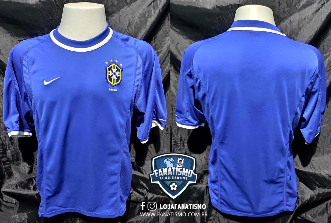 Camisa da Seleção Brasileira Oficial II Nike 2000/2001 S ...