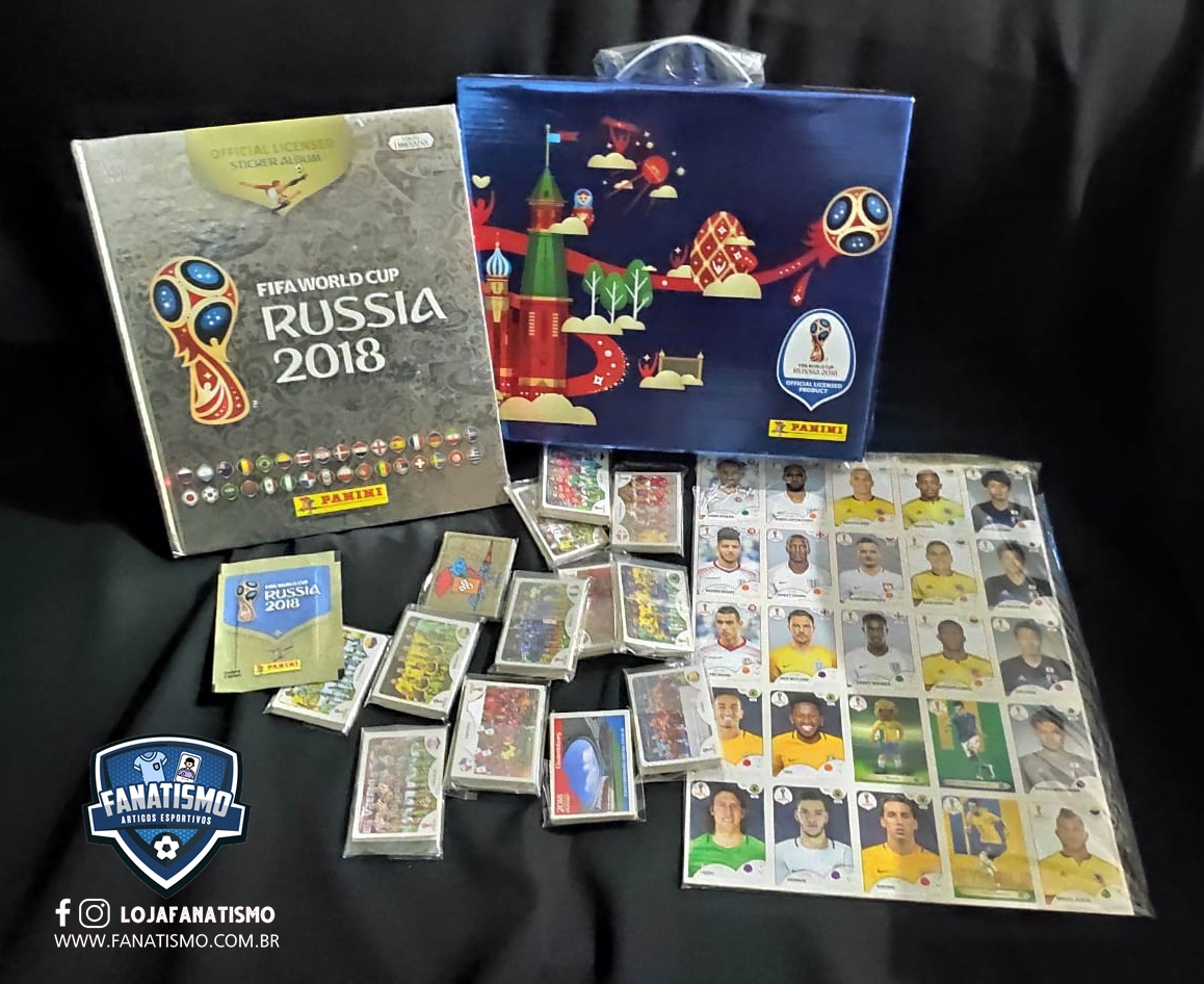 Álbum Capa Dura da Copa do Mundo Rússia 2018 + 60 Figurinhas