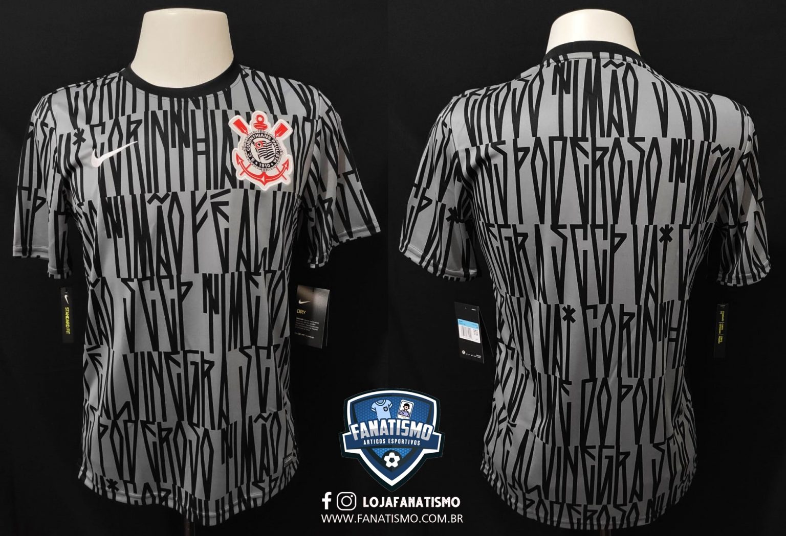 Camisa do Corinthians Oficial PréJogo Nike 2019/2020 Nova M Fanatismo