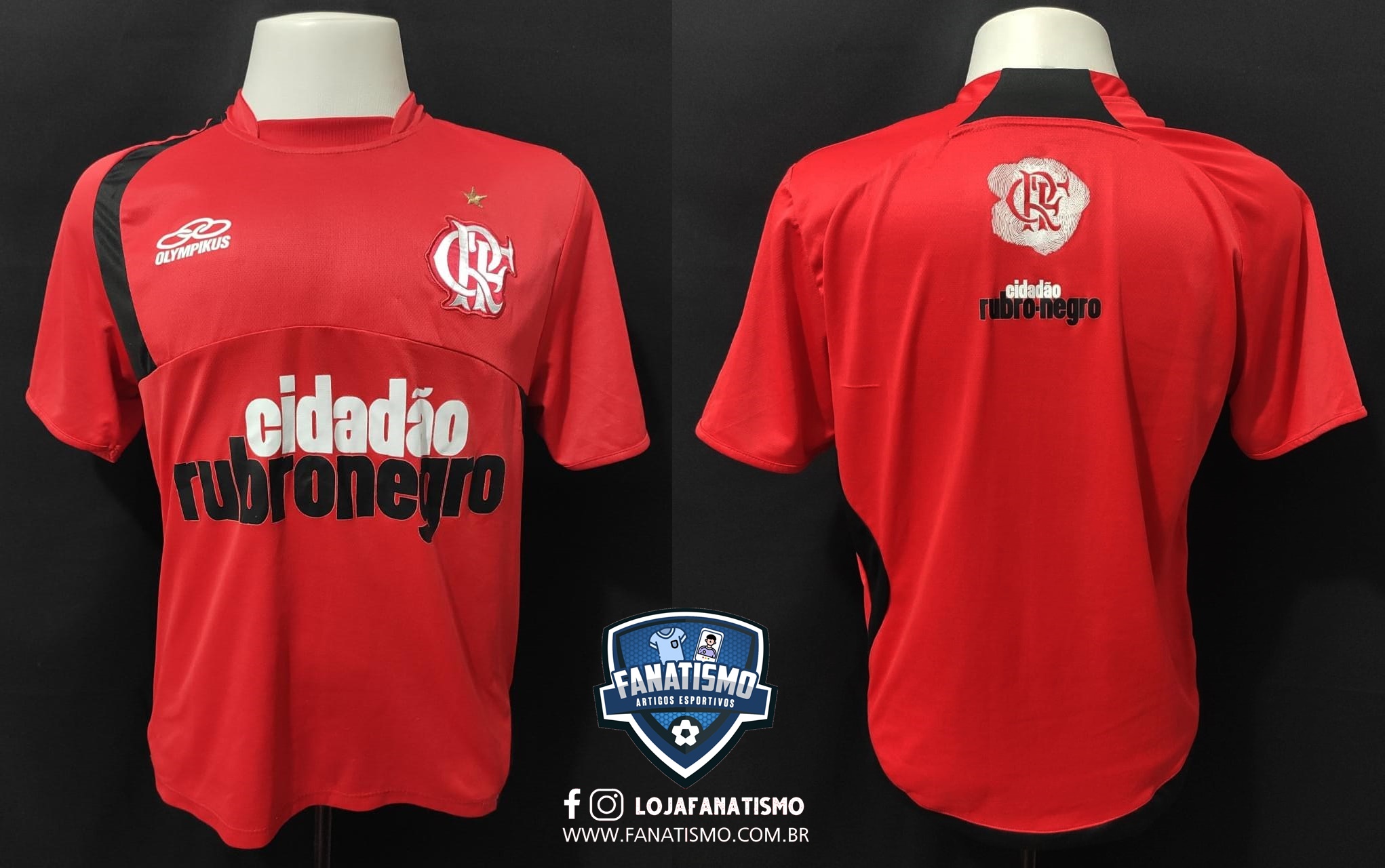 Camisa Olympikus Flamengo Oficial Jogo I Infantil Preto - Compre