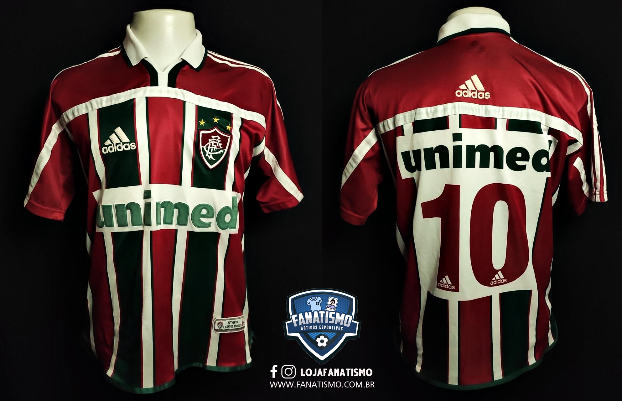 Camisa do Fluminense Oficial I Adidas 2002 #10