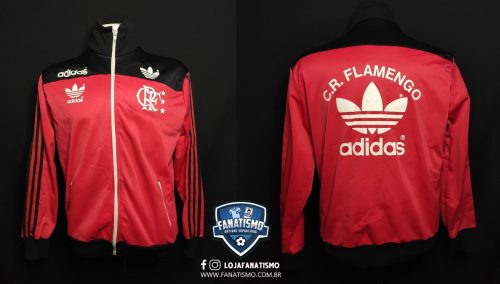 Jaqueta do Flamengo Oficial Adidas Anos 80 C/Bolsos