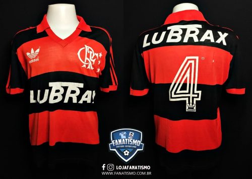 Camisa do Flamengo Oficial I Adidas 1988-1992 #4 Usada em Jogo