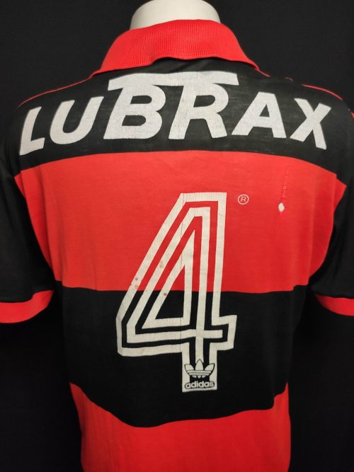 Camisa do Flamengo Oficial I Adidas 1988-1992 #4 Usada em Jogo - Imagem 4