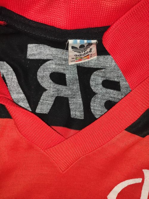 Camisa do Flamengo Oficial I Adidas 1988-1992 #4 Usada em Jogo - Imagem 5
