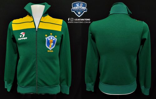 Jaqueta da Seleção Brasileira Oficial Topper 1986 C/Bolsos P