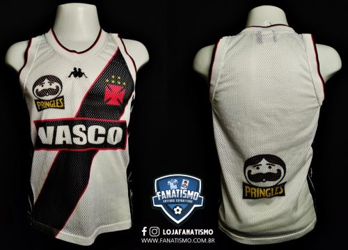 Camiseta do Vasco Oficial II Basquete 'Pringles' Kappa 1999 S/Nº P