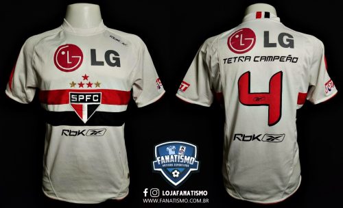 Camisa do São Paulo Oficial I Reeb 2006 #4 Tetracampeão Brasileiro P
