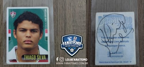 Figurinha Nº 093 - Thiago Silva - Fluminense - Álbum do Campeonato Brasileiro 2009 - Autografada