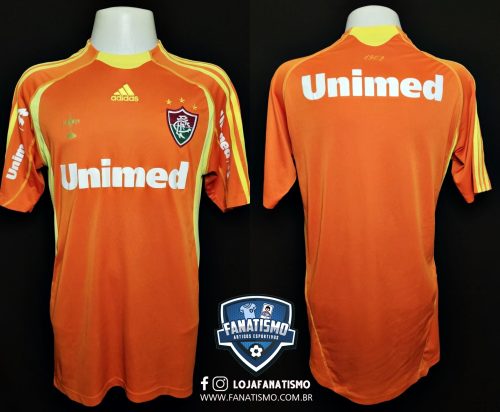 Camisa do Fluminense Oficial Goleiro Laranja Adidas 2010 S/Nº G