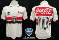 Camisa do São Paulo Oficial I Adidas 1989 #10 Raí De Jogo