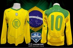 Camisa da Seleção Brasileira Oficial I Nike 2004/2005 #10