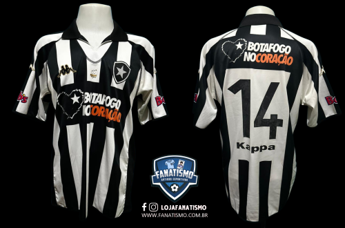 Camisa do Botafogo Oficial I Kappa 2004 #14 Usada em Jogo G