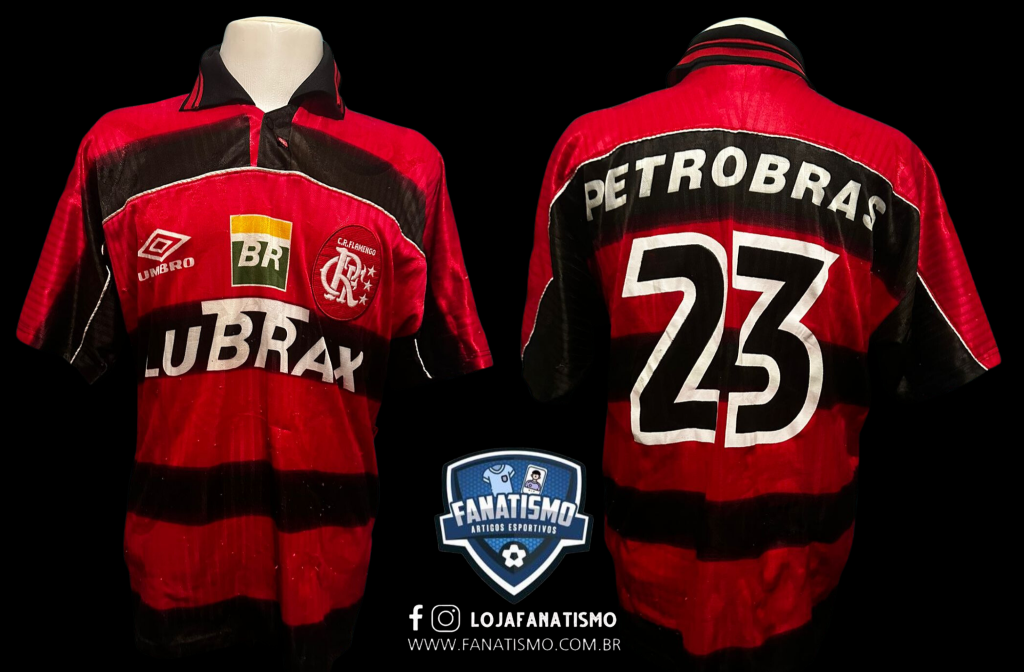 Maillot Flamengo Umbro 1997 – Taille L – Vintage Lubrax