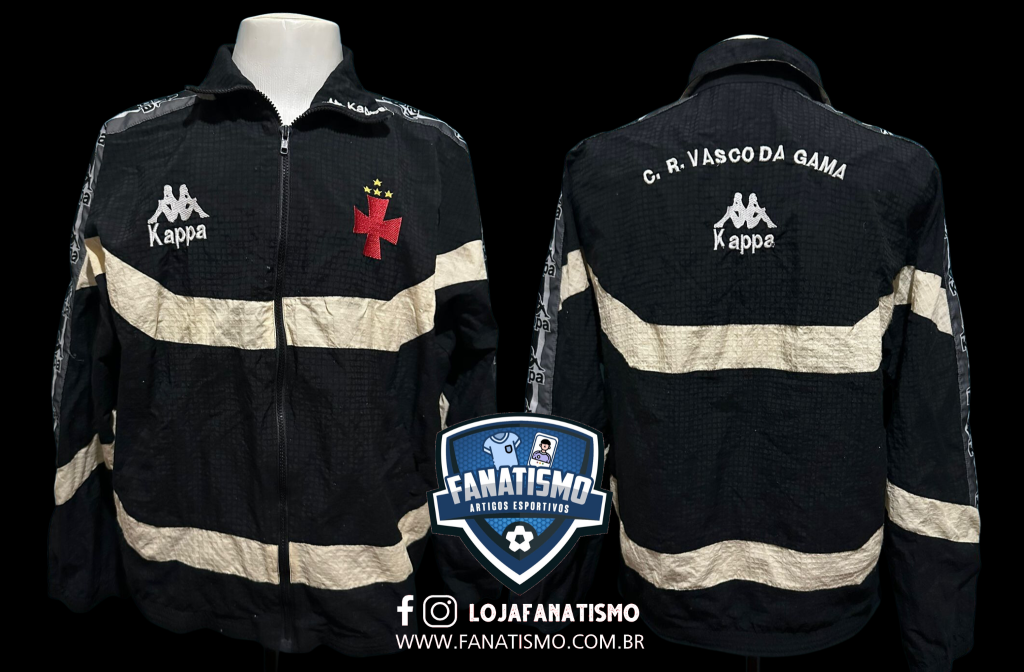 ビンテージモデル　Kappa Vasco ジャージセット 黒2L～3L Agasalho do Vasco (Jaqueta+Calça) Oficial Viagem Kappa 1996/1997 M