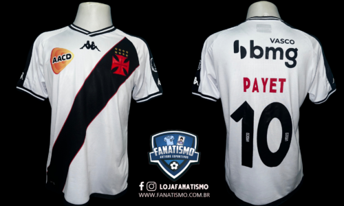 Camisa do Vasco Oficial II Kappa 2024 #10 Payet Usada em Jogo Único AACD