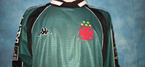 Camisa do Vasco Oficial Goleiro Manga Longa Kappa 1998 #1 Carlos Germano Usada em Jogo GG - Imagem 2