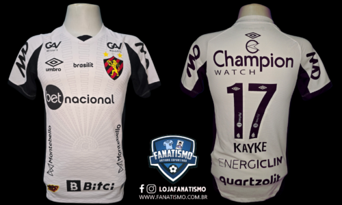 Camisa do Sport Oficial II Umbro 2022 #17 Kayke Usada em Jogo
