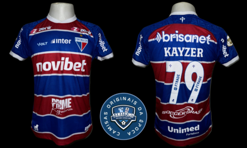 Camisa do Fortaleza Oficial I Volt 2024 #79 Renato Kayser Usada em Jogo vs. Vasco