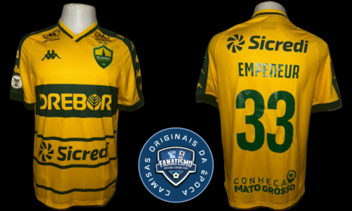 Camisa do Cuiabá Oficial I Kappa 2024 #33 Empereur Usada em Jogo G
