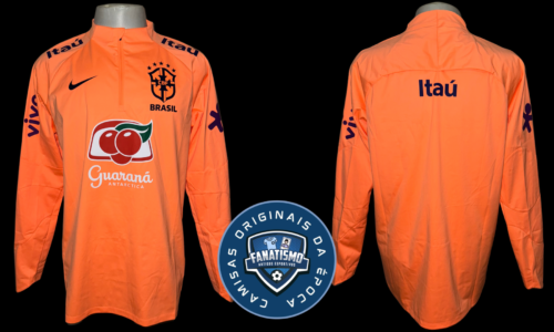 Blusão da Seleção Brasileira Oficial Corta-Vento Treino Goleiro Nike 2023/2024 Nova