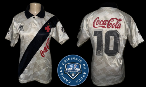 Camisa do Vasco Oficial II Finta 1993 #10 Bismarck Feminina/Infantil