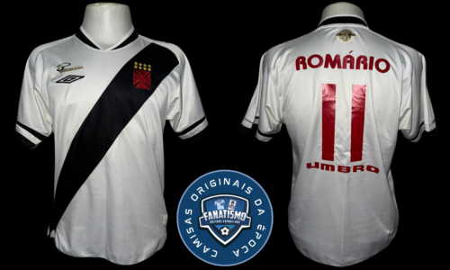 Camisa do Vasco Oficial II Umbro 2005 #11 Romário '20 Anos de Carreira' M