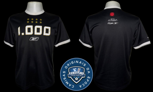 Camisa do Vasco Oficial Casual Reebok 'Romário 1000 Gols - Eu Vi!' M