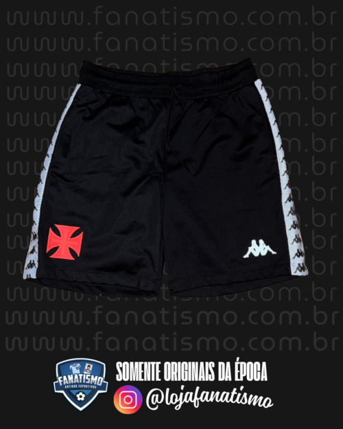 Bermuda do Vasco Oficial Concentração Kappa 2023/2024 C/Bolsos