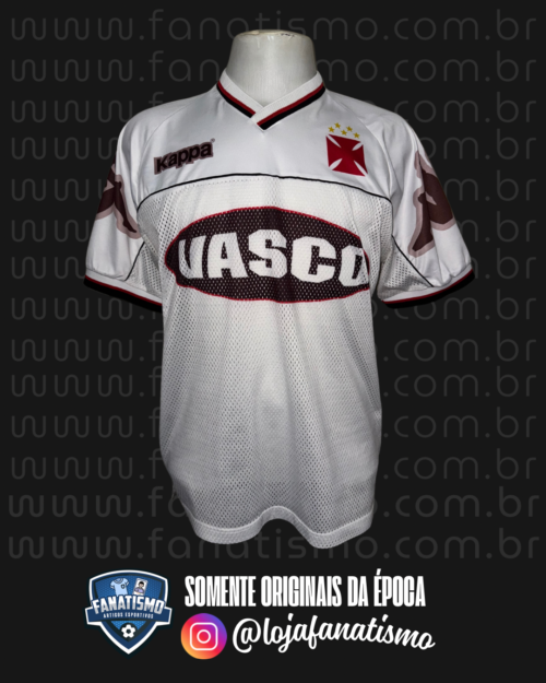 Camisa do Vasco Oficial Treino Branca Kappa 1998 M