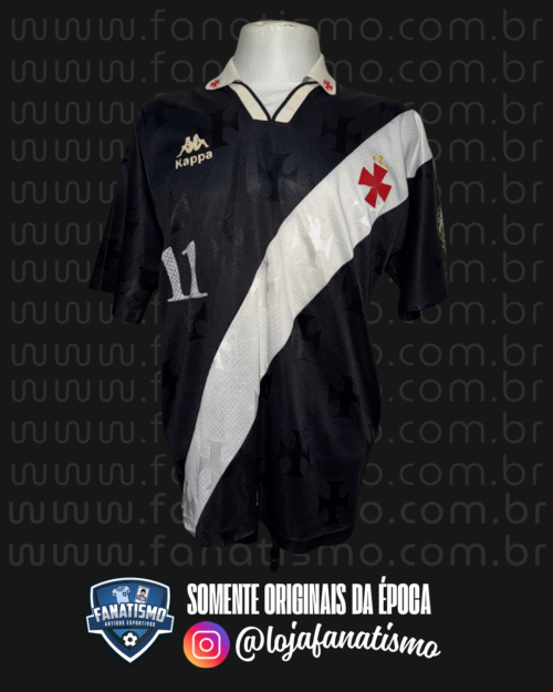 Camisa do Vasco Oficial I Kappa 1995/1996 #11 Usada em Jogo Futsal G