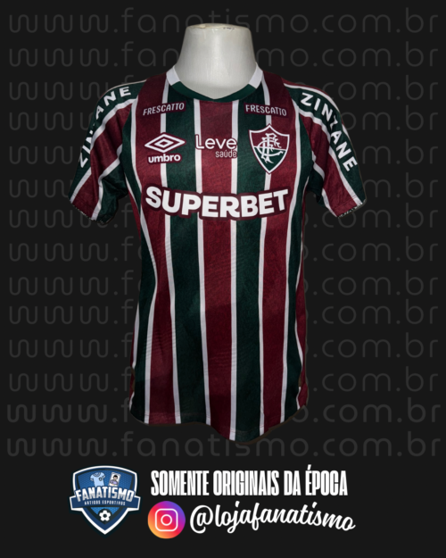 Camisa do Fluminense Oficial I Umbro 2025 #40 Davi S. Usada em Jogo vs. Boavista M