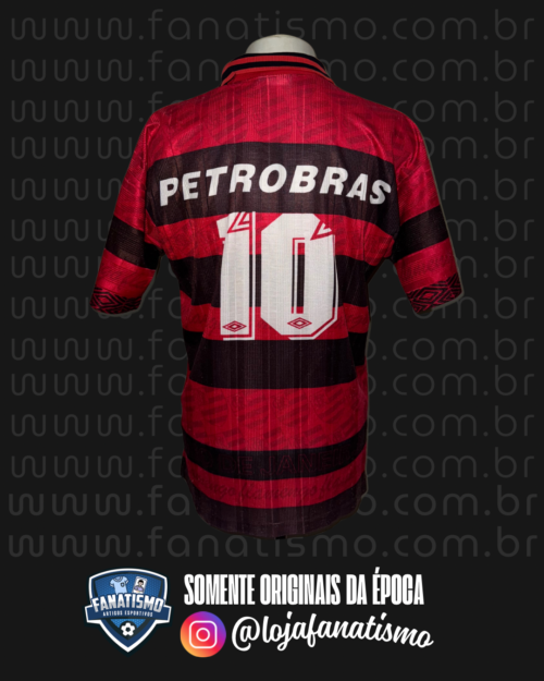 Camisa do Flamengo Oficial I Umbro 1995/1996 #10 - Image 2