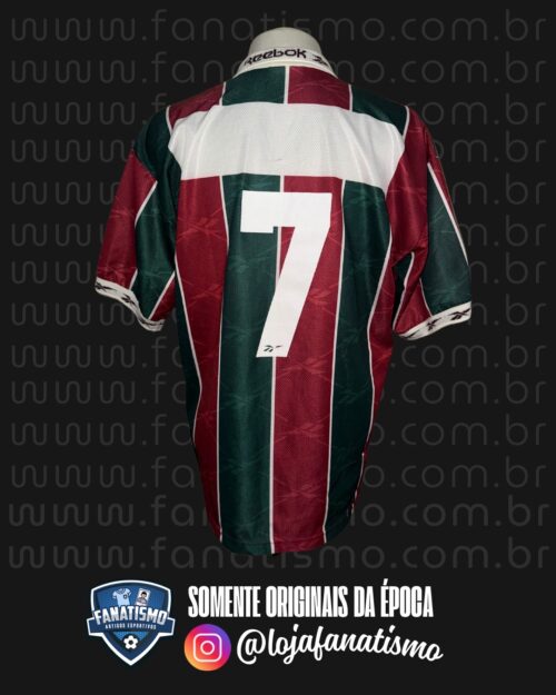 Camisa do Fluminense Oficial I Reebok 1996 #7 De Jogo GG - Image 2