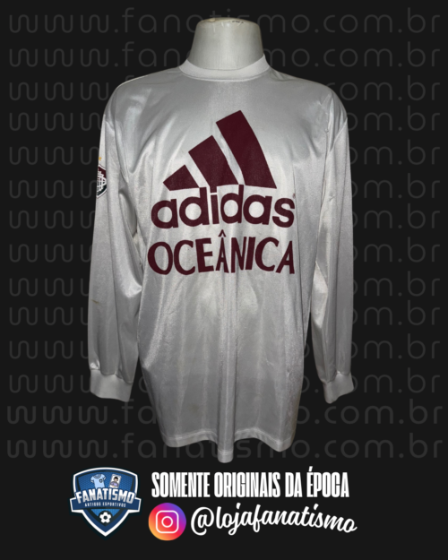 Camisa do Fluminense Oficial Treino Manga Longa Adidas 1997 GG