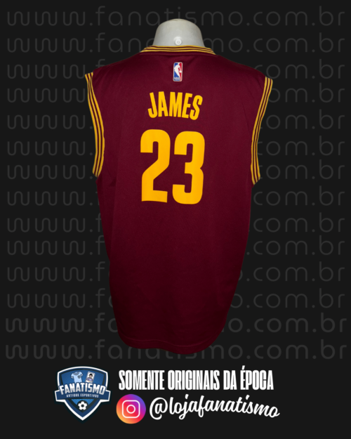 Camisa do Cleveland Cavaliers Oficial NBA Adidas Anos 2010 #23 Lebron James GG - Image 2
