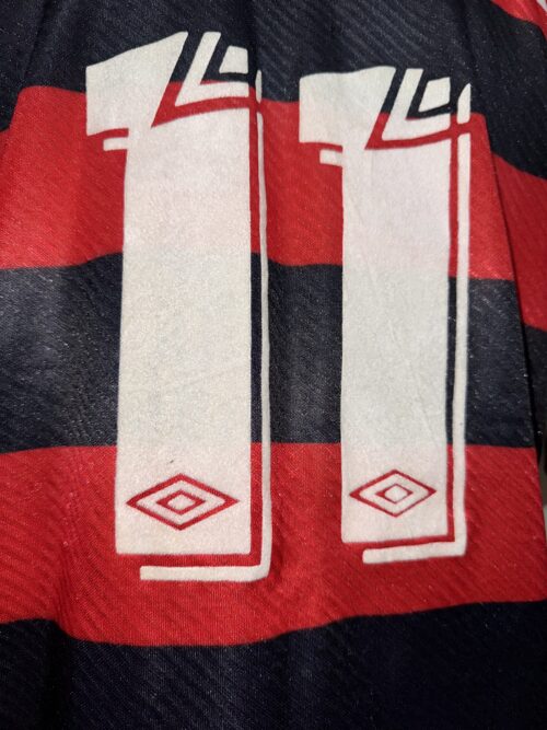 Camisa do Flamengo Oficial I Umbro 1995 #11 Romário De Jogo SG - Imagem 3