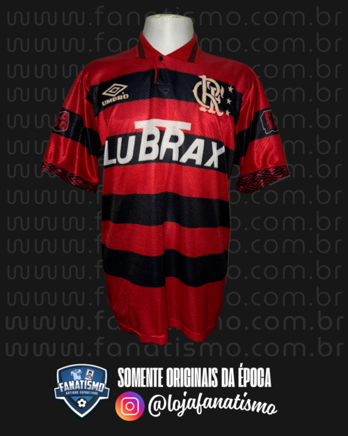 Camisa do Flamengo Oficial I Umbro 1995 #11 Romário De Jogo SG