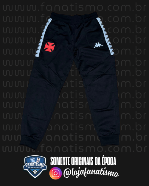 Calça do Vasco Oficial Viagem Kappa 2023/2024 C/Bolsos G