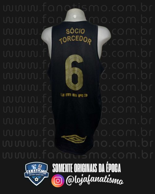 Camiseta do Vasco Oficial III Basquete Umbro 2003/2004 #6 Usada em Jogo GG - Imagem 2