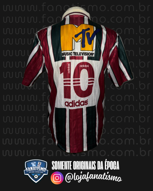 Camisa do Fluminense Oficial I Adidas 1997 #10 G - Imagem 2